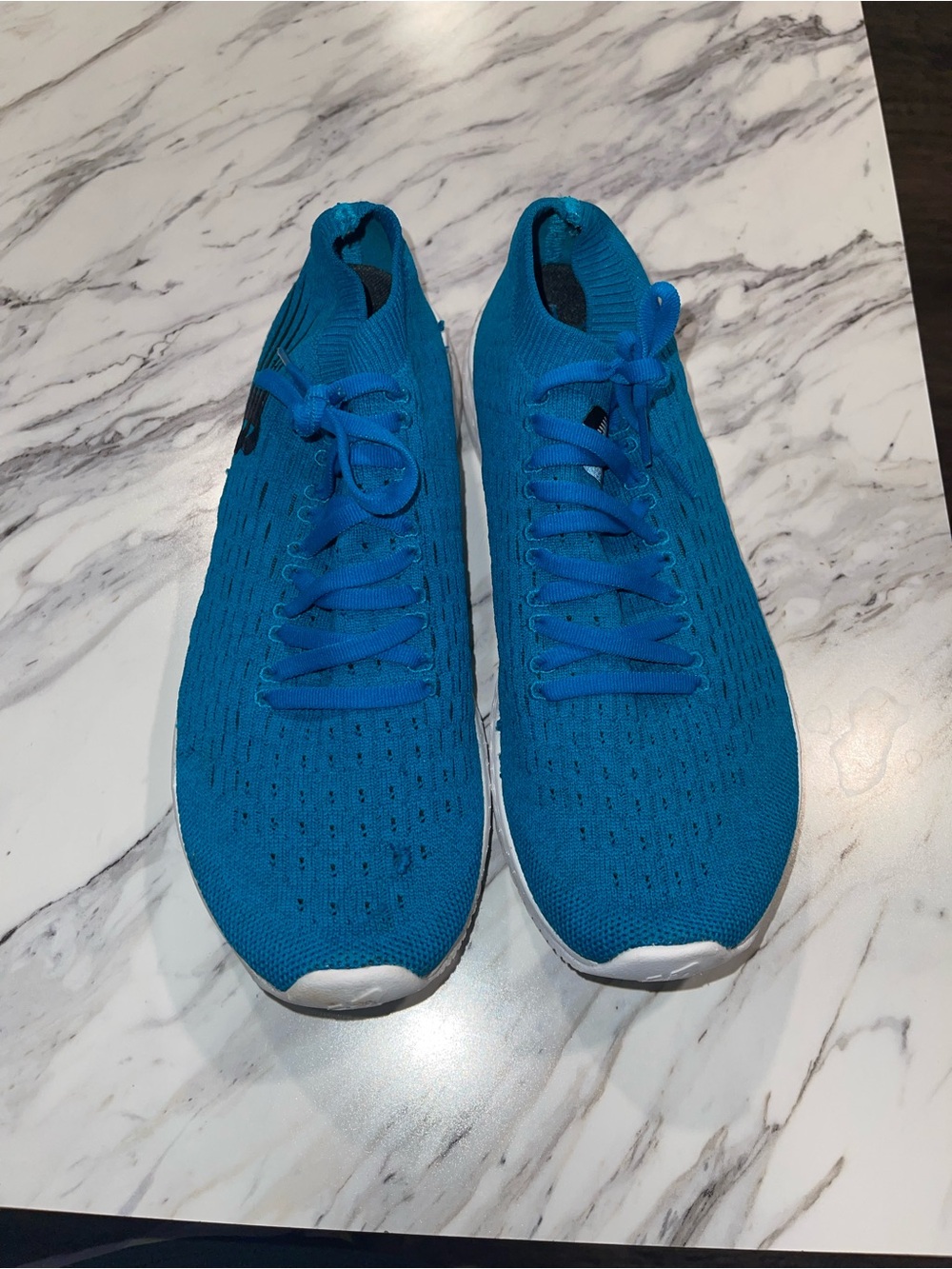 New Balance Men’s Knit Athletic Shoes - Teal Blue